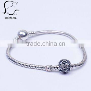 Attractive 925 Silver European Charm Bracelet photo-3