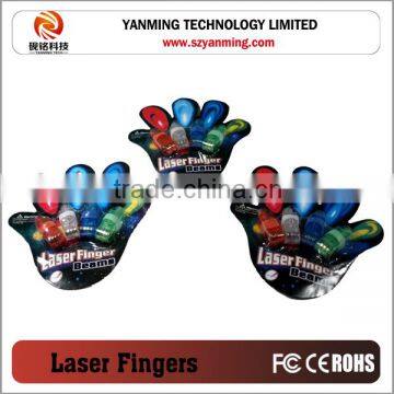 4 pack laser finger beams LED finger lights for Christmas party event and party