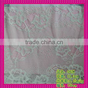 China factory cheap Knitted Technics White Lace Fabric