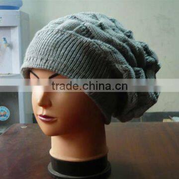 Gray fashion women winter hat