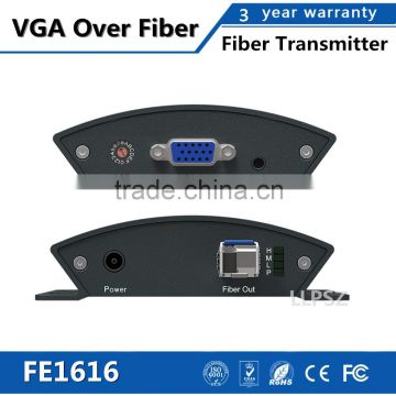 VGA Over Fiber Extender Transmitter and Receiver Distance Transmission 20km