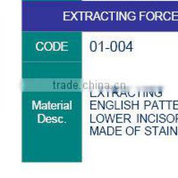 extracting forceps english patern fig 4, dental instruments, dental lab instruments