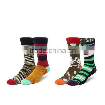 High quality full color printed seamless socks