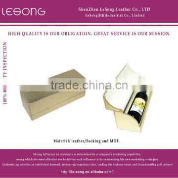 Luxury High Quality MDF Cheap Leather Wine Boxes In Shenzhen