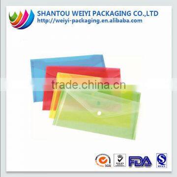 Latest price color printed a5 plastic envelope durable