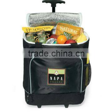 Trolley Type and 600D Material Folding Trolley Cooler Bag