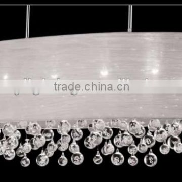 oval shape fancy ceiling lights with clear crystal ballls decoration