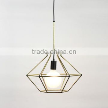 metal in brass finish teapot pendant lamp