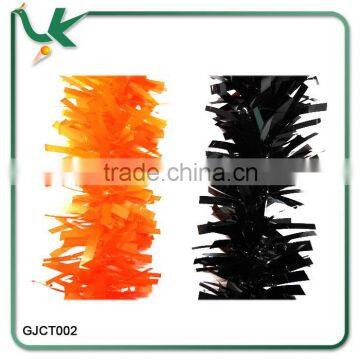 Wholesale Black colour Halloween PET Tinsel Decoration