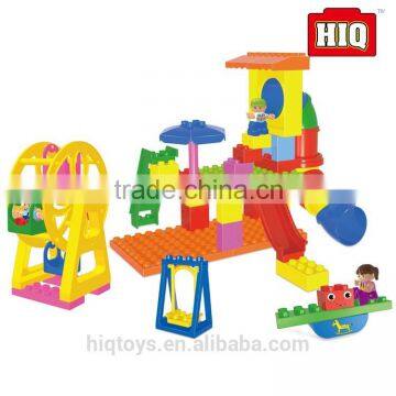 plastic kids intellect connecting big blocks toys set