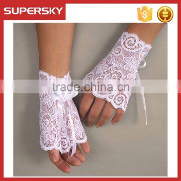 A-744 Wedding Lace Fingerless Gloves Boho Lace Wrist Cuff Bracelet Bridal Bohemian Lace Wristband