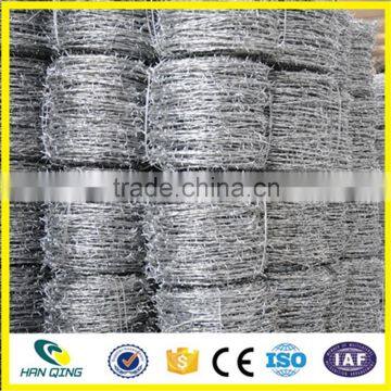 2016 spring on sale electro galvanized /hot dipped galvanized barbed wire coil