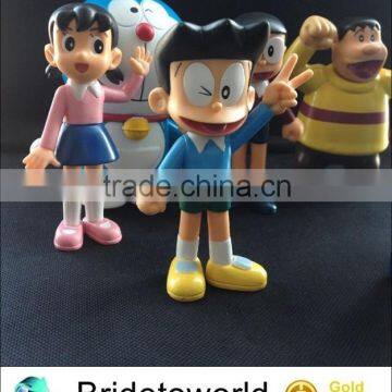 12cm custom made plastic collectible doraemon doll