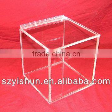 Custom Acrylic Lucite Display Plexiglass 5" x 5" x 5" Display Box 1/4" Thick