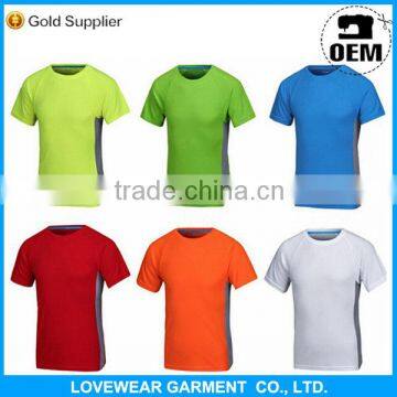 Hot Sale OEM Service Custom Designs 100% Polyester Quick Dry Sports Running T-shirt