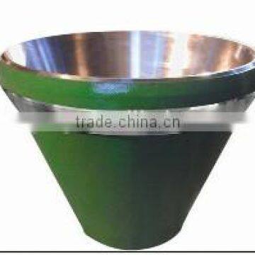 wearable manganese steel cone crusher,liner-mantle,concave,bowl liner