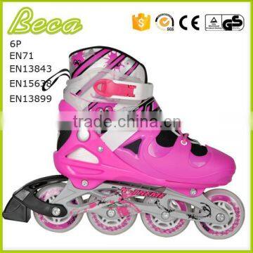 wholesale adjustable aggressive roller skate shoes with retractable wheels