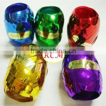 New Fashion And Hot Sale Metallized Curly Ribbon Egg For Christmas Decoration