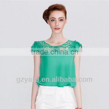 Han edition hook flower fashion chiffon blouse for blouse