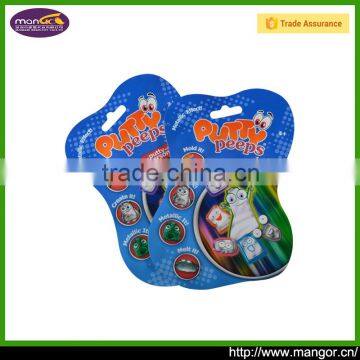 Creative design printed shaped bag with toys