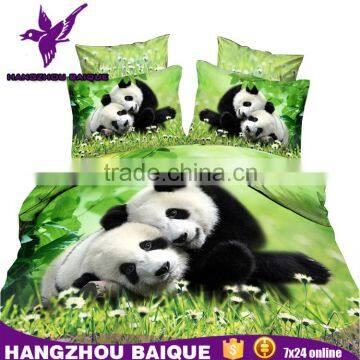 Cute 3D Printing Two Lovely Bedding Pandas with Duvet Cover Bedsheet Pillowcases