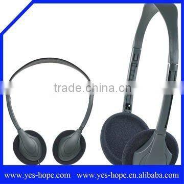 Airline Headsets music headphones ear muff for Economy class