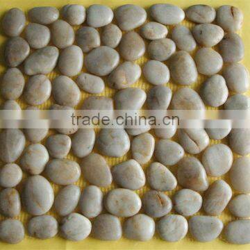 Pebble Tile,Stacked Pebble Tile,Decorative Tile, Pebble Meshed Tile