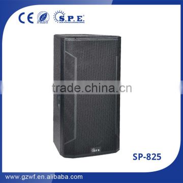 sp-825 dual 15" high quality professional speakers, dual 15" pa loudspeaker box, dj sound box, dj equipment audio speakers