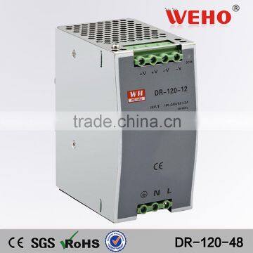 Single output best supplier for 48v 120w din rail industrial power supply