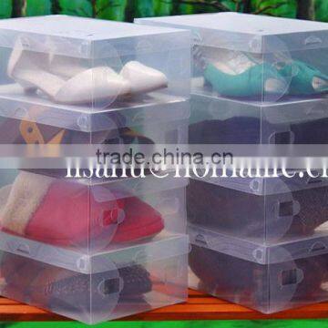 Transparent elegant kids shoes box design with clear top