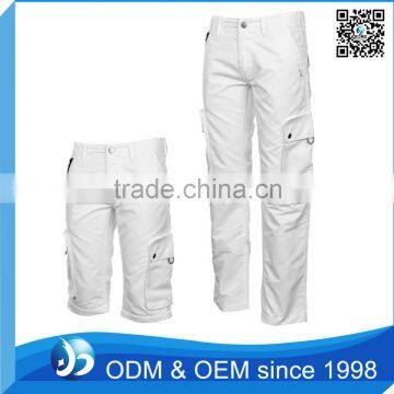 Custom 6 Pocket White Pants And Shorts