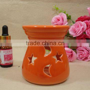 Small and cute High quality orange color glazed ceramic Aroma Burner