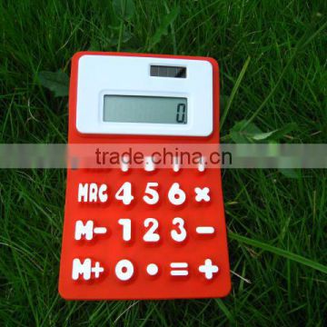 8 digits promotion cheap silicone rubber desk calculator for sale