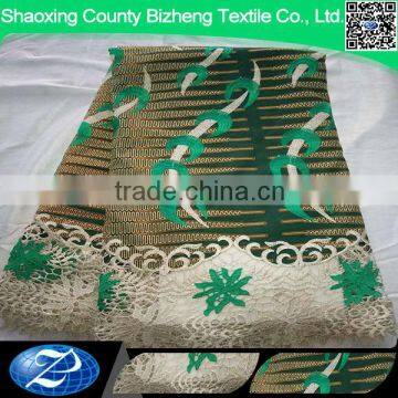 Alibaba wholesale african wax fabric african lace 6 yards a piece