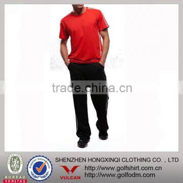 men's fitness wear red and black