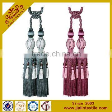 high quality designer home decor tassel tiebacks beaded tassel for curtain