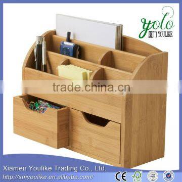 Modern desk organizer Bamboo Space Saving Desk Organizer                        
                                                Quality Choice