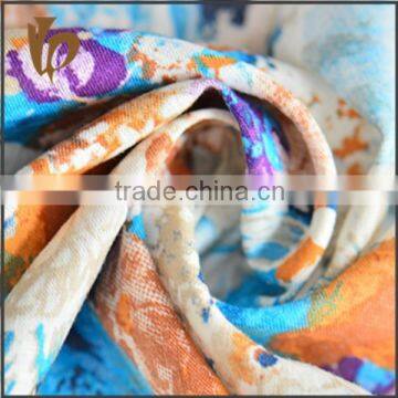 NEW PRODUCTS Viscose Linen Flower Rose Pattern Floral Dress Fabric