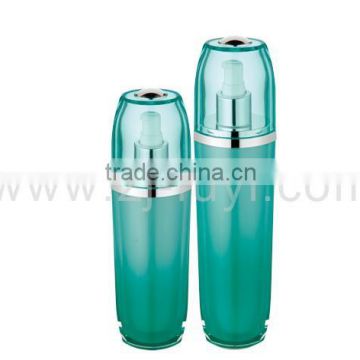 Acrylic material large size oblate pump bottle for skin care cream