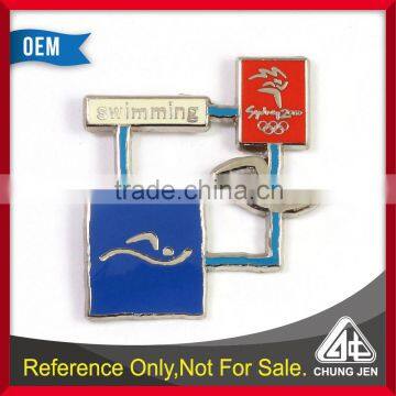 Manufacturer sport olympic souvenir swimming sport pin badge