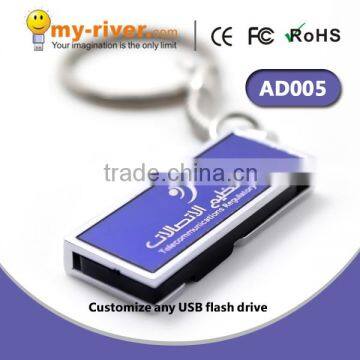 mini revolving usb pendrive 4gb for factory direct production