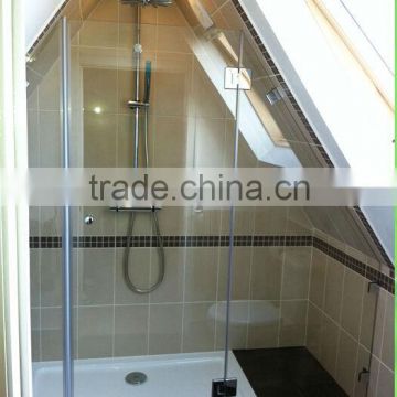 high quality frameless glass shower screen