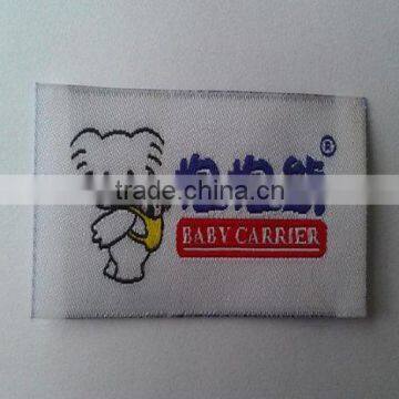 Children's garment woven polyester label