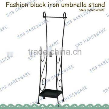 Fashion black iron umbrella stand