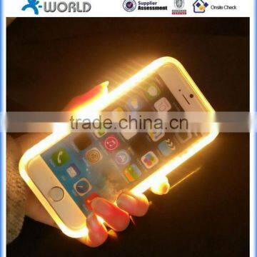 Light up your face while selfie! Selfie LED light up phone case for iphone 6