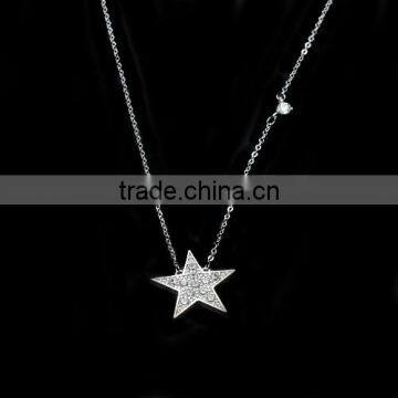 Korea fashion teen girls star charm necklace