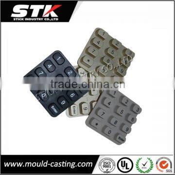 Hot Pressing Molding Rubber Remote Control Keyboard plate