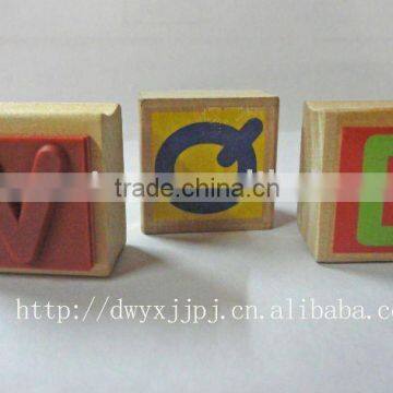 Wooden letter stamp