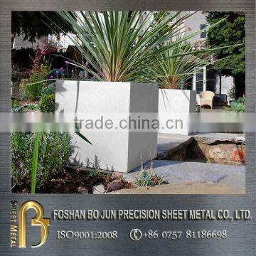 Customized garden outdoor big square planter china manufacturer supplier steel flower planter