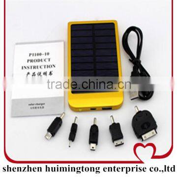 Portable universal solar charger, solar power bank New Solar Power Bank External battery solar charger 100% real